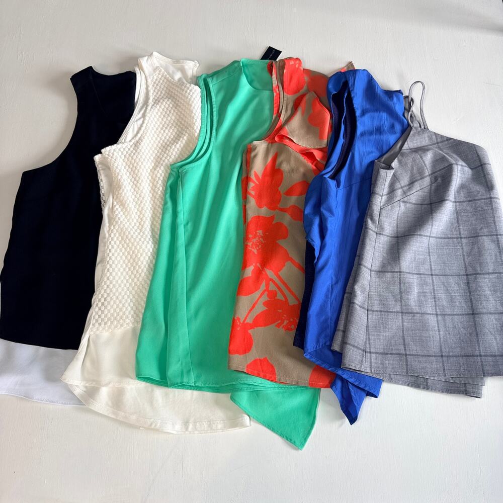 Women's Size XS Tops Blouses Bundle Summer Layering Tank Capsule Wardrobe Set